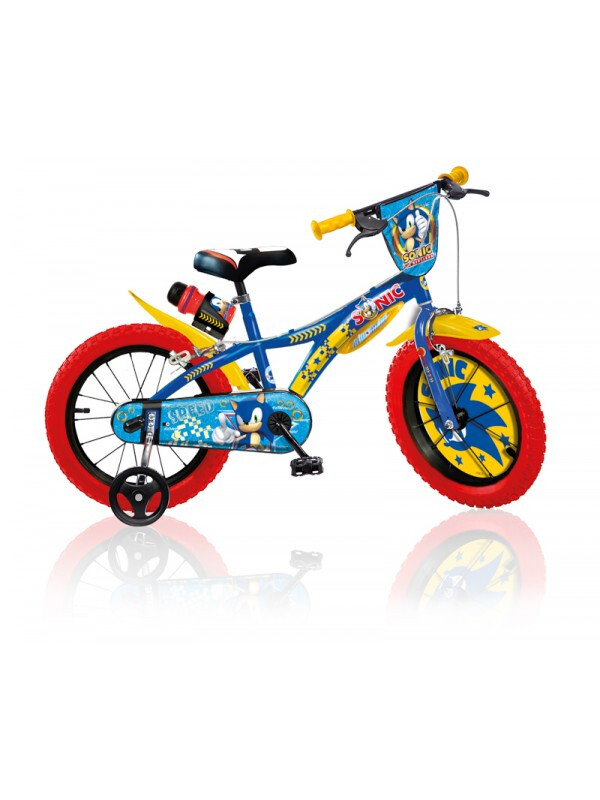 Bike 14 Sonic for child with shield wheels water bottle mudguards