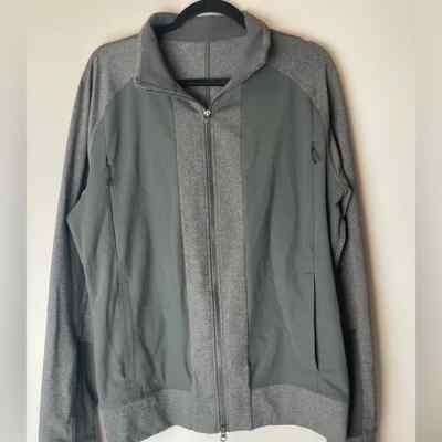 Lululemon Tactic Jacket Athletic Full Zip Color Block Grey L