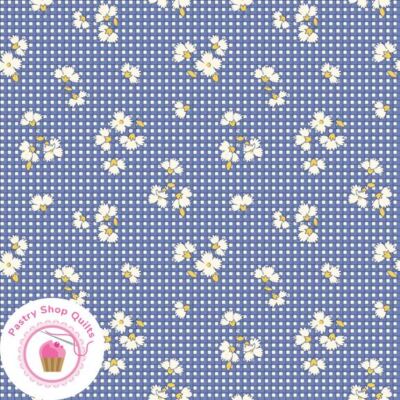 Marcus Fabrics AUNT  GRACE SIMPLY CHARMING 350248 Blue Floral Quilt 30's REPRO
