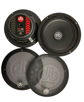 DB DRIVE PRO6K 6.5  PRO Audio Midrange Component Speakers -Tweeters Not Included