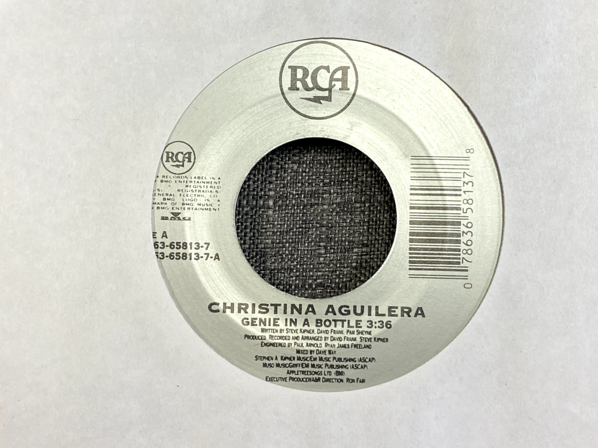 Christina Aguilera Genie In a Bottle / So Emotional 45 RCA 1999
