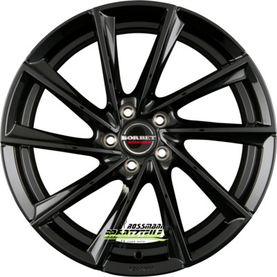 Borbet VTX black glossy 8x18 ET40 - LK5/114.3 ML72.5 Felge Alu