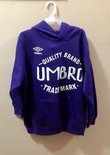 Purple UMBRO Hoodie Pullover Small Quality Brand Trade Mark Sweatshirt