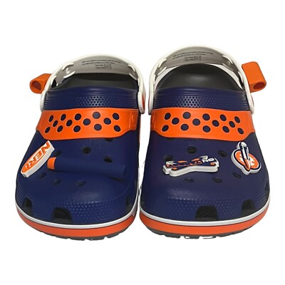 CROCS Men\'s Nerf exclusive classic clog - Vibrant Blue and Orange Crocs Classic Nerf Clogs Slip-on Comfort | Mercari main image 4
