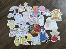 Baby/little Girl Die Cuts ephemera, 32pcs Total Scrapbooking, Crafting