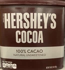 Hershey's Cocoa 100% CACAO Natural Unsweetened Powder 16 oz tub