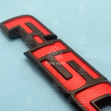 3D Rear Tailgate Emblem For F-1-5-0 XLT FX4 2009-2014 Trunk Lid Badge Black Red