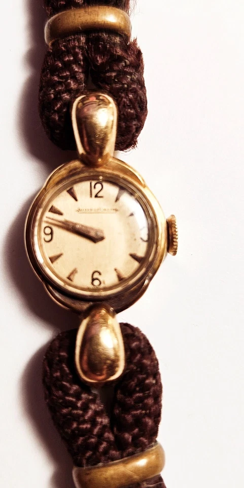 Art Deco Jaeger LeCoultre 18k Solid Yellow Gold Ladies Watch+box+papers RUNS! - Image 2 of 4