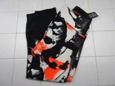 Image of Under Armour Project Rock Compression Ankle Crop Leggings Womens XL Orange Black