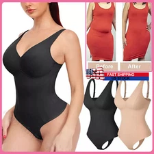 Fajas Colombianas Reductoras Post Surgery V Neck Slimmer Thongs Body Shaper Tops