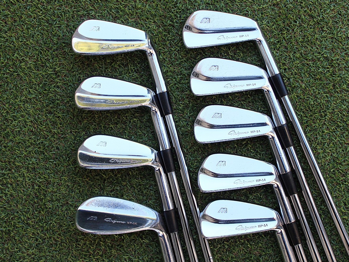 ミズノプロ　MP-14 Mizuno Pro MP-14 Tiger Woods STEEL S-flex 7pc Irons Set Golf