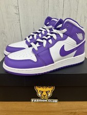 Air Jordan 1 Mid Purple Venom DQ8423-511 GS 4Y-7Y