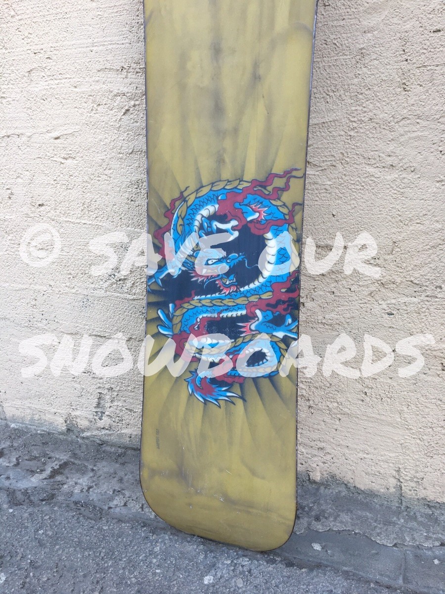1997 vintage Burton Jim Rippey 54 154 snowboard blue koi fish | eBay