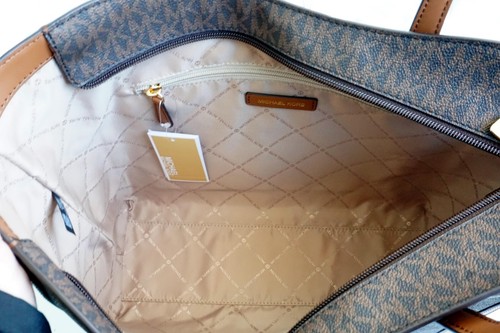Michael Kors sac femme sac à main cabas Leida LG TZ marron mort neuf - Photo 10 sur 11