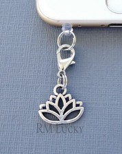 Lotus Flower Cell Phone Charm Anti Dust Proof Plug Ear Jack C224