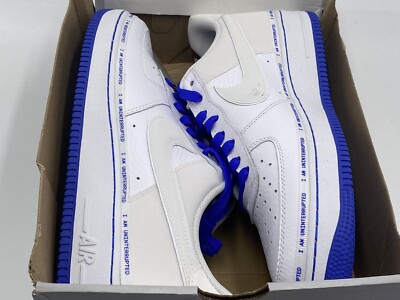NIKE AIR FORCE 1 '07 MTAA QS WHITE/RACER BLUE [CQ0494-100] US SZ