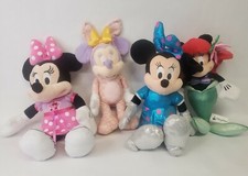 Lot Of 4 Minnie Mouse Plush Stuffed Animals Disney Plushies Soft