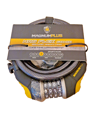 Mounting Magnum Plus D Lock MAGNUM PLUS Coil Combination Bike Lock