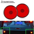 2x Red Lens LED Bumper Reflector Brake Lights For Mitsubishi Outlander Sport ASX