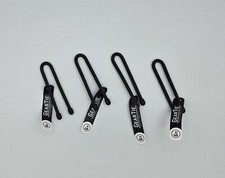 Nite Ize 4-Pack Gear Tie Reusable Rubber Twist Tie, 6" - Black