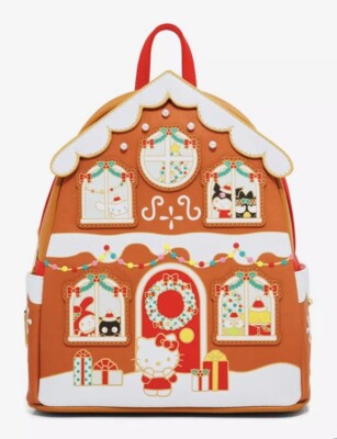 Loungefly Sanrio Hello Kitty & Friends Gingerbread House Mini Backpack ...