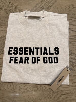 AUTHENTIC ESSENTIALS FEAR OF GOD - DARK OATMEAL Short Sleeve T Shirt BRAND NEW M