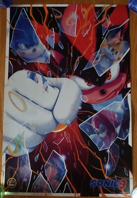 #ad SONIC 3 Jim Carrey Keanu Reeves SHADOW LIMITED 12x18 MINI POSTER 2024 $8.99