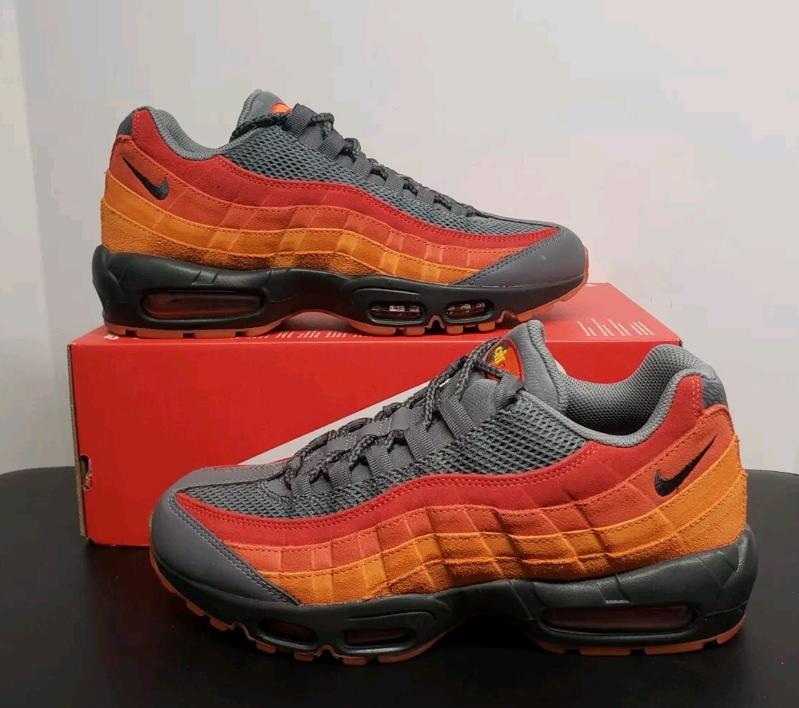 Nike Air Max 95 Premium ATL Red Orange FZ4125-060 Men Size  display picture 1