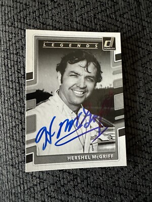Hershel McGriff Signed Nascar Trading Card Autographed