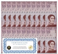 VENEZUELA 100 DIGITALES qty 20 2021 Cir 100 million bolivar USA