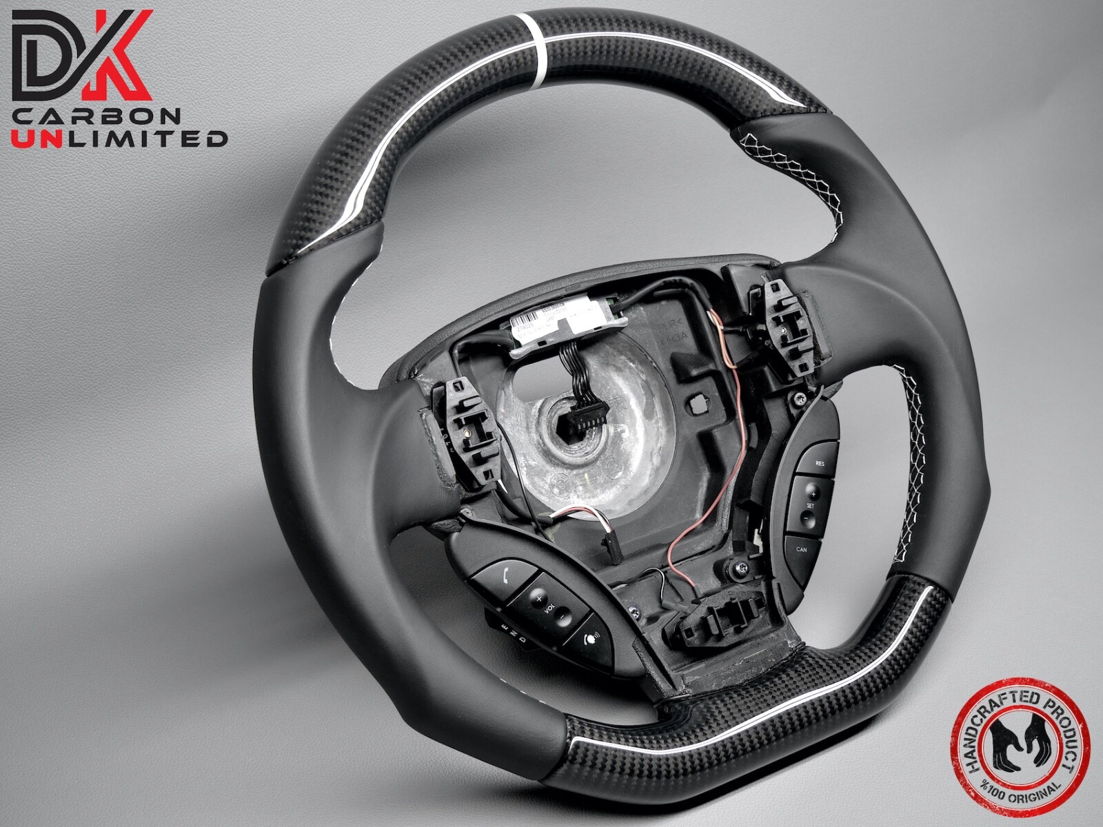 Aston Martin DB9 DBS Rapide Vantage Virage 5mm White Carbon Steering Wheel v1
