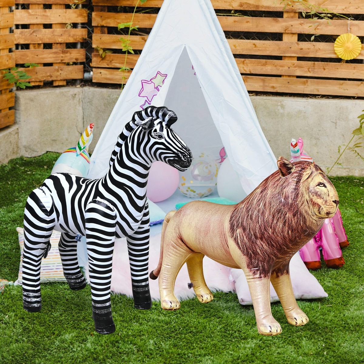 Jet Creations Inflatable ZEBRA 32" Safari Zoo Parties Decor