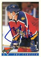 Joe Cirella autographed Hockey Card (Florida Panthers) 1994 Topps Premier #414