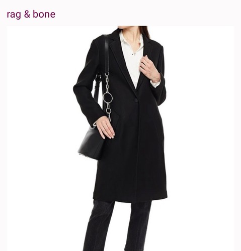 Rag & Bone Women’s Dean Coat Size 12 UK NWT in Black - Picture 2 of 19