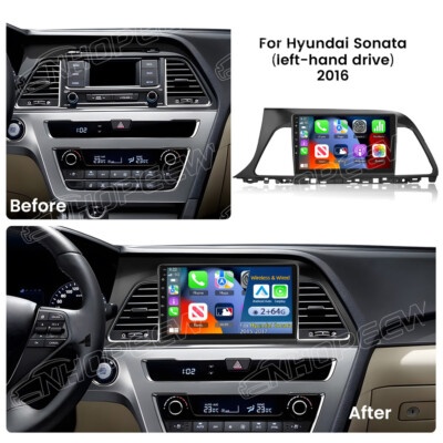 For Hyundai Sonata 2015-2017 Gps Dsp Carplay 2+64GB Android 13 Car Stereo Radio