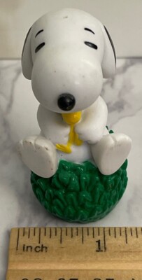 Vintage Snoopy & Woodstock Peanuts Gang Character PVC Figure Topper  SN-29B