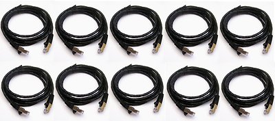 Lot 10 Cables/ 2inch 6cm 568B CAT5E UTP Ethernet RJ45 Patch