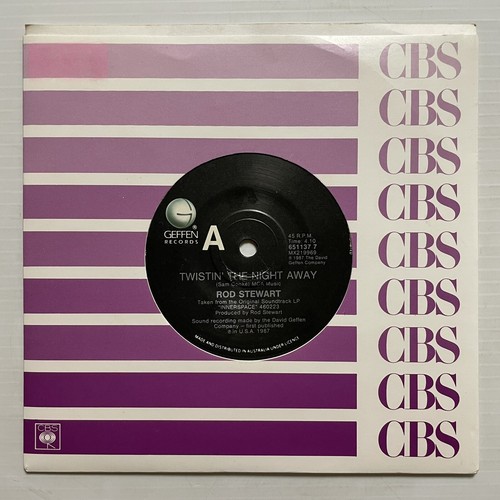 Rod Stewart Twistin’ The Night Away / Let’s Get Small Vinyl Record 7” 45 RPM - Picture 21 of 24