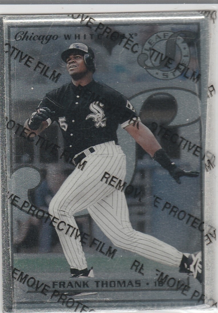 FRANK THOMAS 1996 LEAF STEEL Metal Baseball Card RARE Chicago