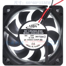 ADDA AD0624HB-D90 24V 0.12A 6015 6CM chassis cooling fan
