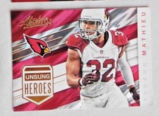 TYRANN MATHIEU CARDINALS 2016 PANINI ABSOLUTE FOOTBALL UNSUNG HEROES #16