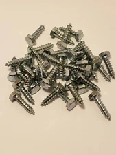 (35) - 1/4 x 1" Lag Screws Hex Head Zinc Covered Steel Heavy Duty Wood Screws