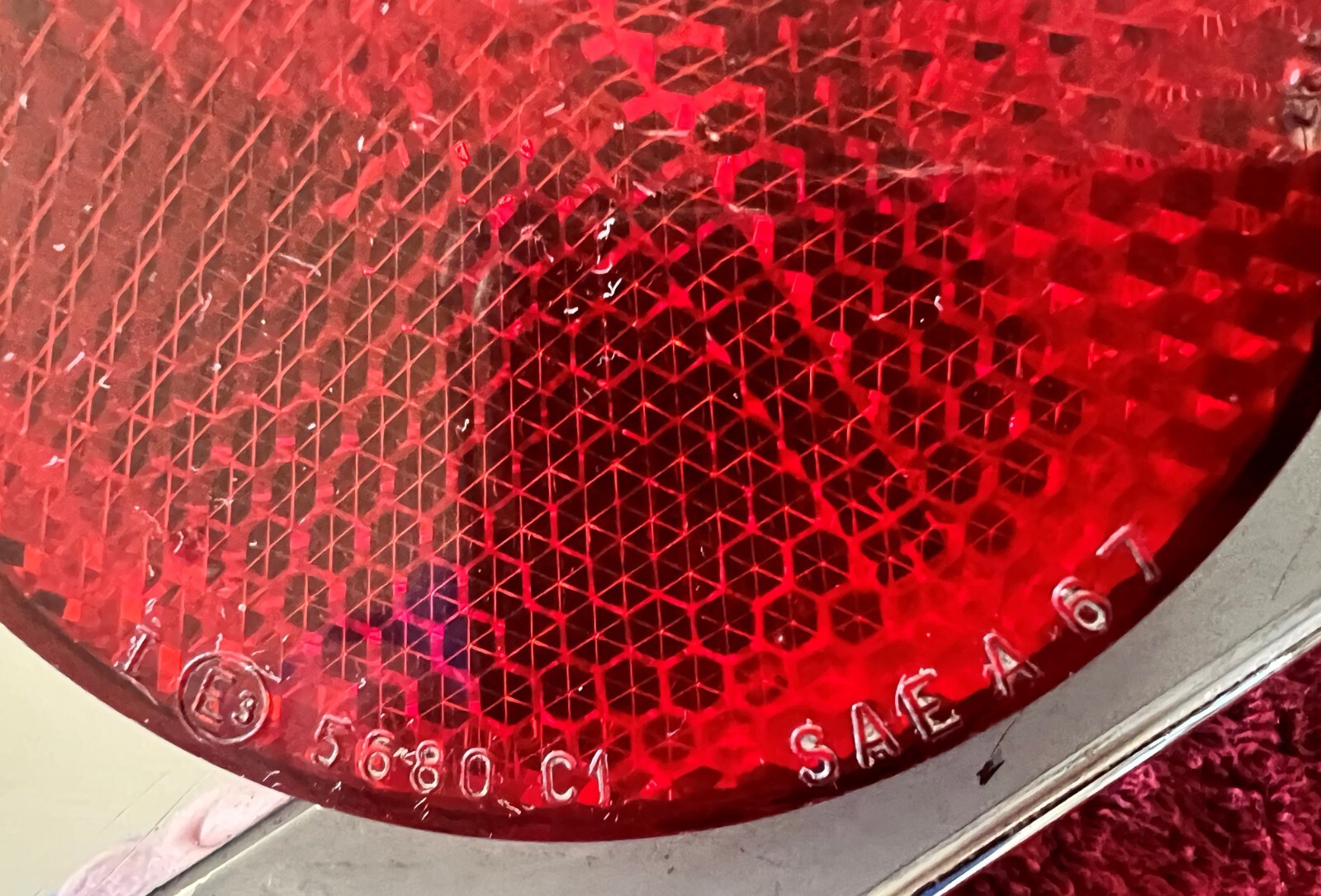 Ferrari 365 tail light bezel set ORIGINAL - left and right side