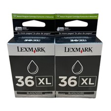 2pcs Lexmark 36XL Genuine Ink Cartridges In R...