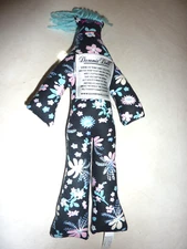 Dammit Doll Floral Pink Black White Plush Stress Relief Gag Gift