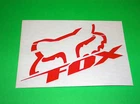 FOX RACING MOTOCROSS ATV UTV QUAD BMX WAKEBOARD RED DIECUT BLITZ STICKER DECAL