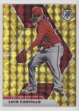 2021 Panini Mosaic Reactive Yellow Mosaic Prizm Luis Castillo #164 06p8