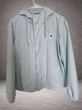 New Balance Women  s Lightweight Hooded Jacket Windbreaker Blue Size L