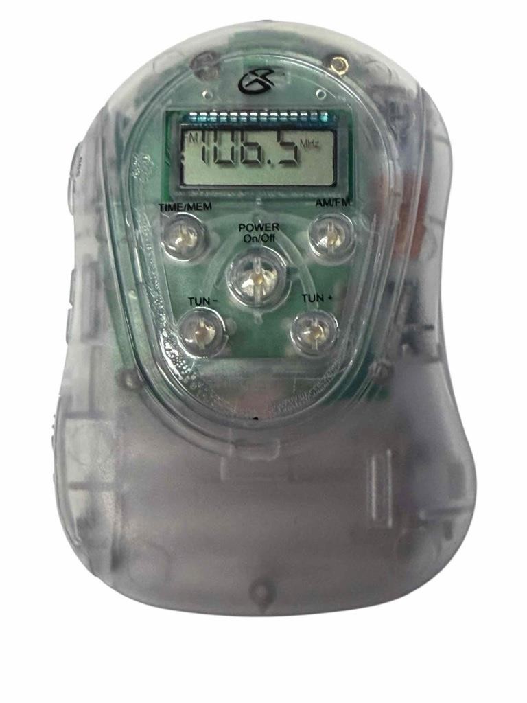 NEW GPX R300CLR Armband Digital AM/FM Clear Radio For Jail Prison