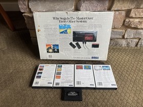 Vintage Base-SEGA MASTER SYSTEM Bundle-Console/Hang-On & Astro Near CIB TESTED!